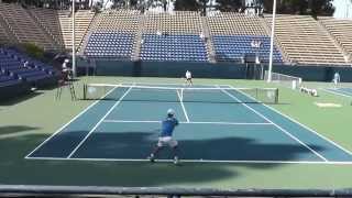 UCLA tennis 04/16/14 vs UCSD #1 singles