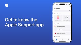 Get to know the Apple Support app for iPhone, iPad and Apple Vision Pro | Apple Support