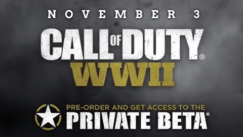 CoD WW2 BETA CODE GIVEAWAY