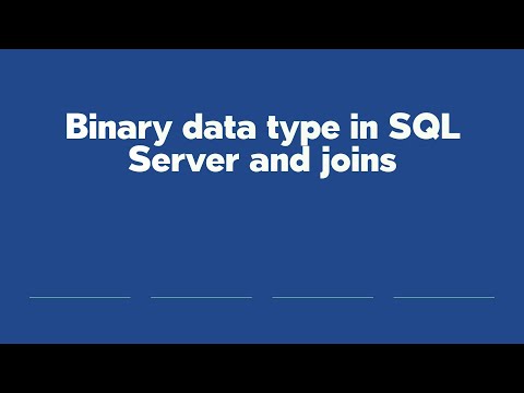Binary data type in SQL Server and joins
