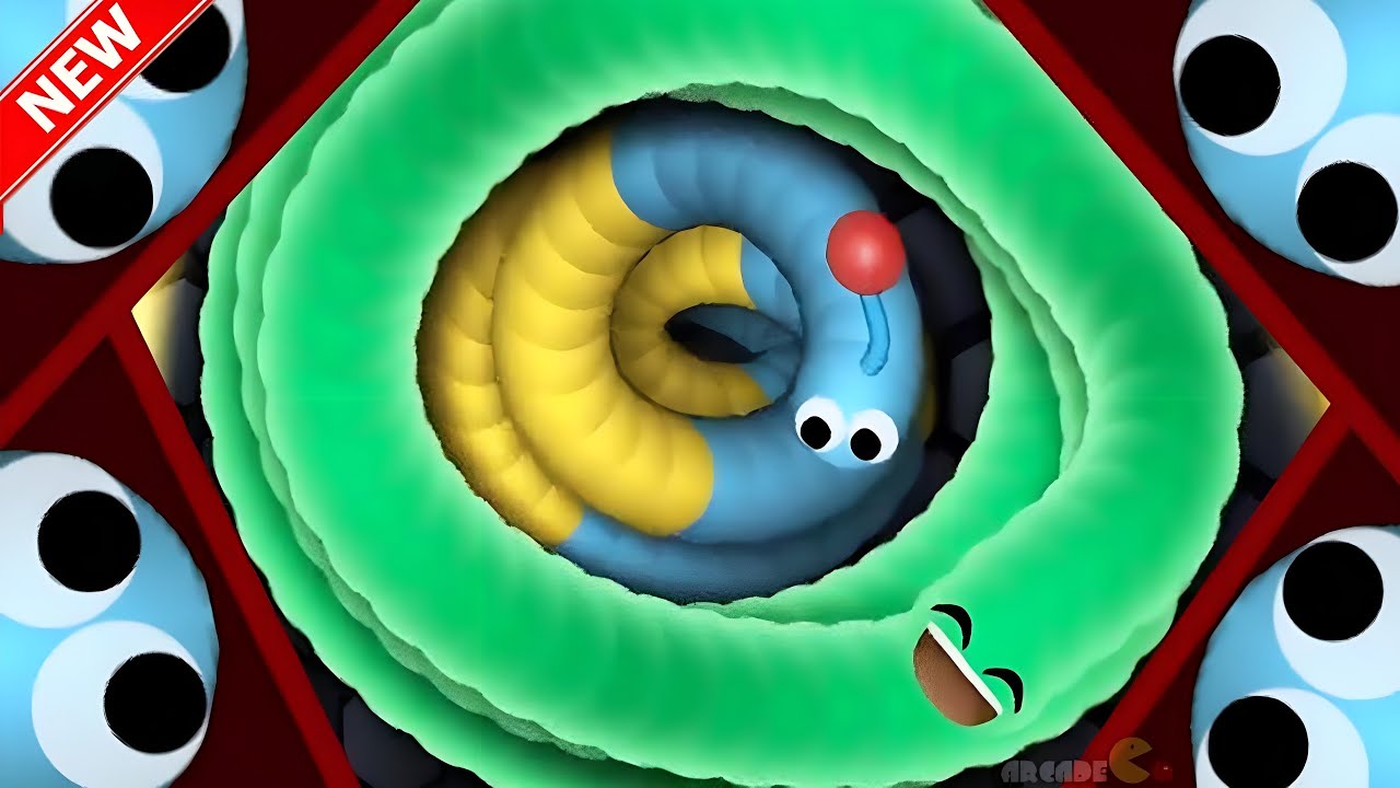 SLITHER.IO 🐍 REVERED WOW BIG Worms Slither Snake.io Top One In Lobby