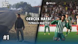İLK İMZAMI ATIYORUM! | GERÇEK HAYAT FUTBOLCU KARİYERİ #1 FİFA23 & GTA5 screenshot 2