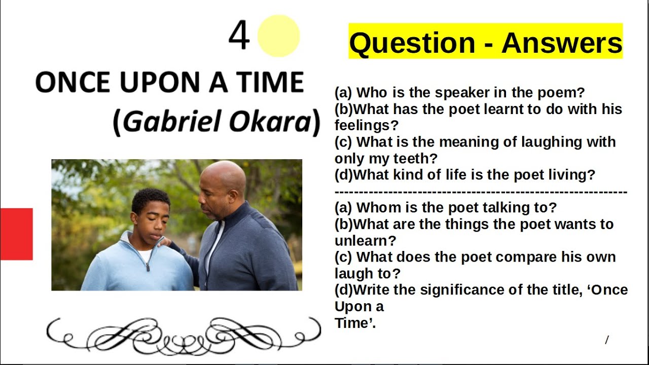 Once Upon a Time (Poem) - Question Answers - YouTube