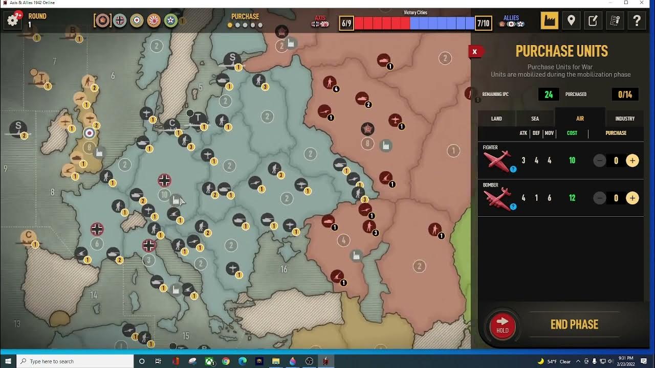 Axis and Allies Online Beginner Training Units YouTube