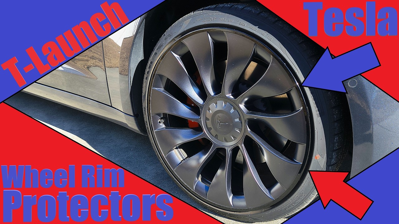 Защитные накладки на диски T-Launch | Для повышения производительности Tesla Model 3 | Установка ...