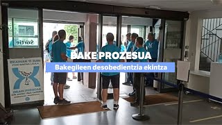 Baionako auzitegia okupatu dute Bakegileek