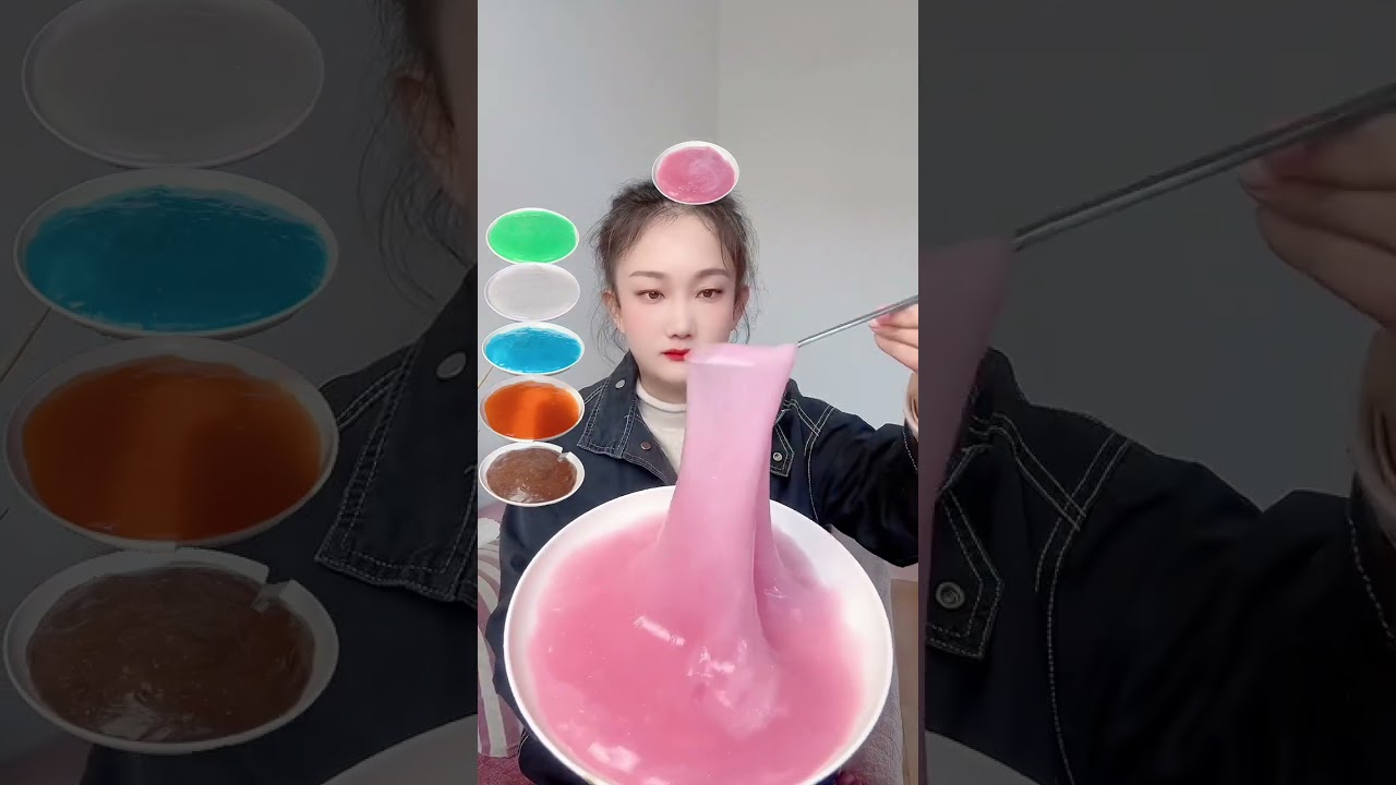 The challenge of eating emoticon pack with gourmet girl 