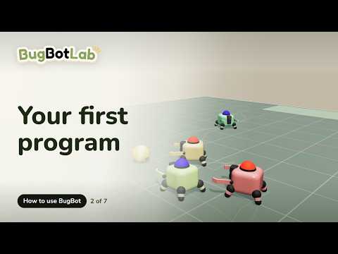 Your first BugBot program: Python that drives a robot