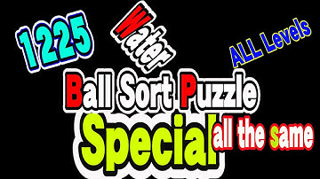 Ball Sort Puzzle Special Level after Level 1225 / Lock Ball and Key Ball and Question Mark Ball