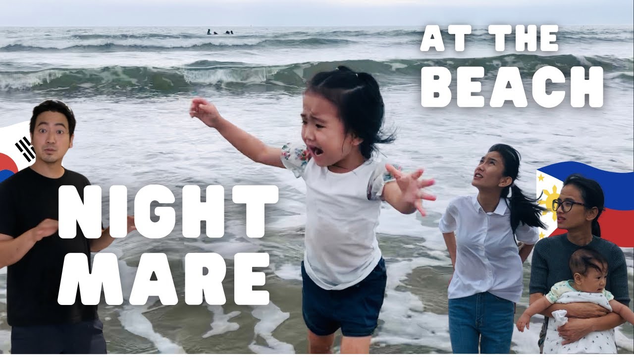 Filipino Family Going to Beach in Korea….. Cute & Funny Reaction!