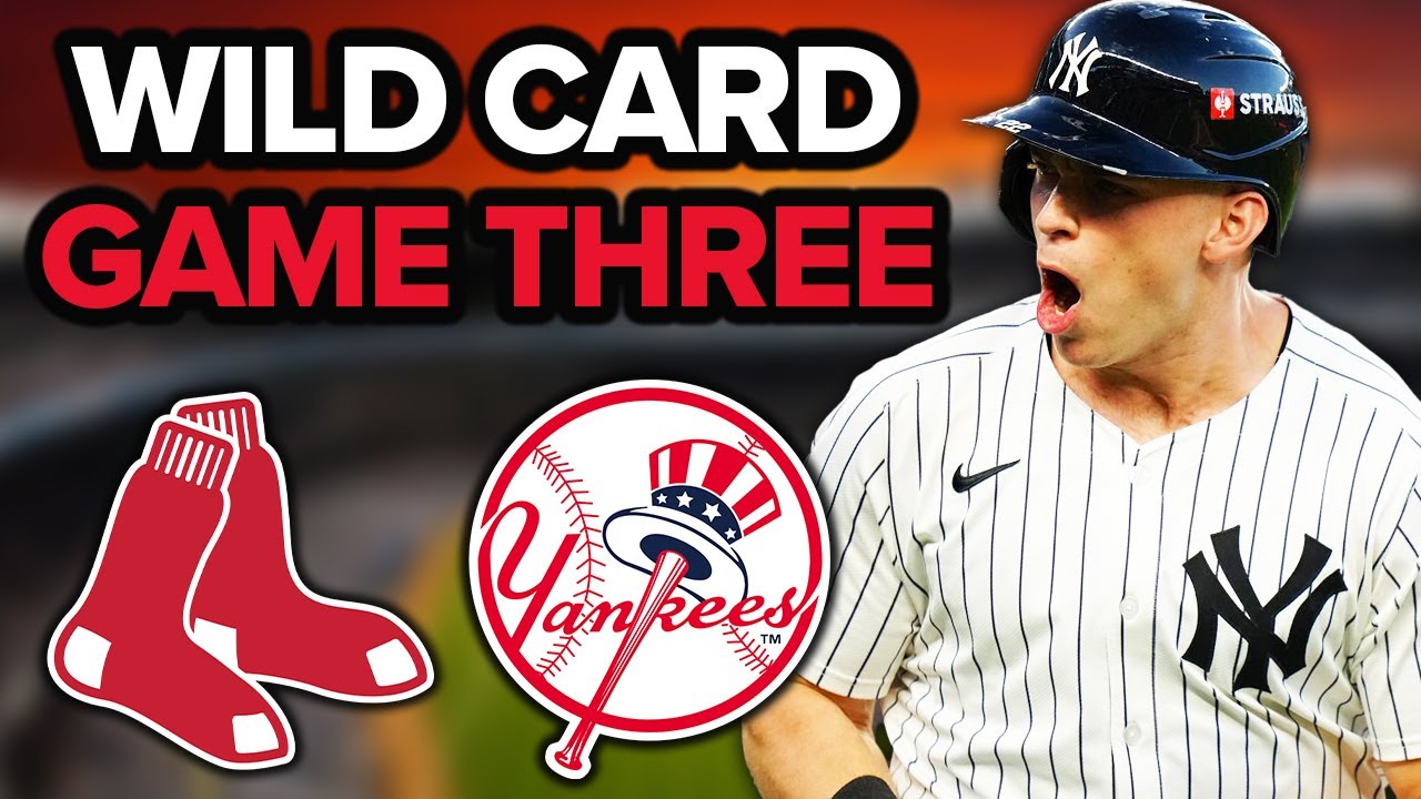 LIVE: YANKEES VS RED SOX | AL Wild Card Game Three | Watch Party