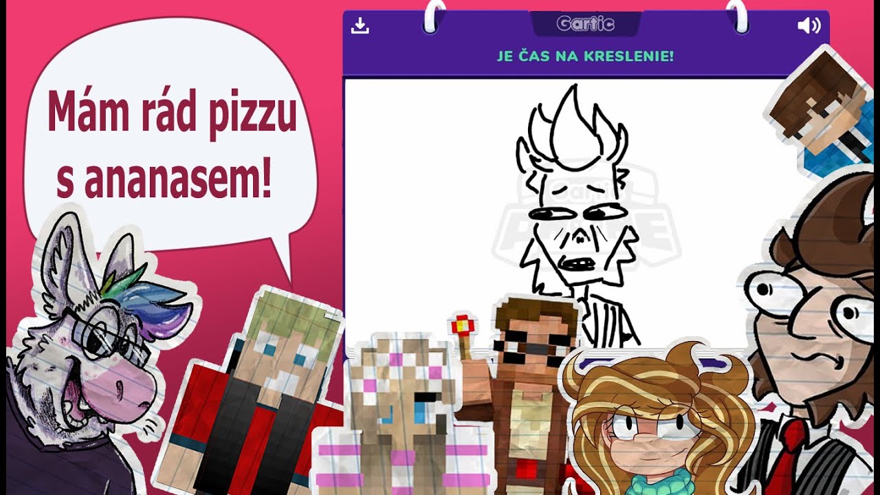 Zahráli jsme si Gartic Phone! /w @Kelohap @JawoYT @Najady @Maty88 @JajsemBright Nika a ThronSK