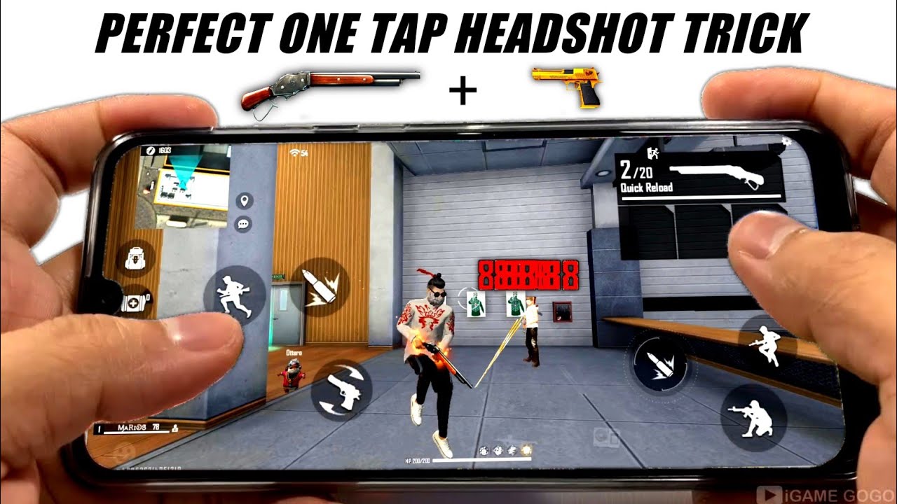 Fast One Tap Headshot Trick [ M1887 + Desert Eagle ] New Headshot Trick ...