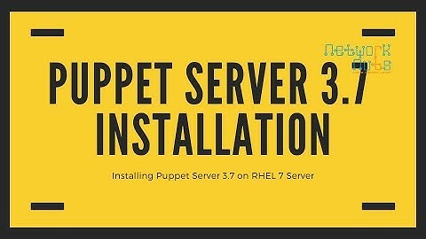 Puppet Enterprise 3.7 Installation on RHEL 7