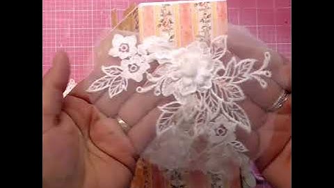 Princess 8x7 Mini Album Tutorial Part 9 - Embellishing the Front & Back & Spine (adding applique)