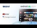 Youtube  google assistant on orient android led tv