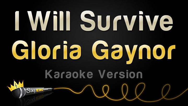 I Will Survive Karaoke version - Karaoke performance video thumbnail