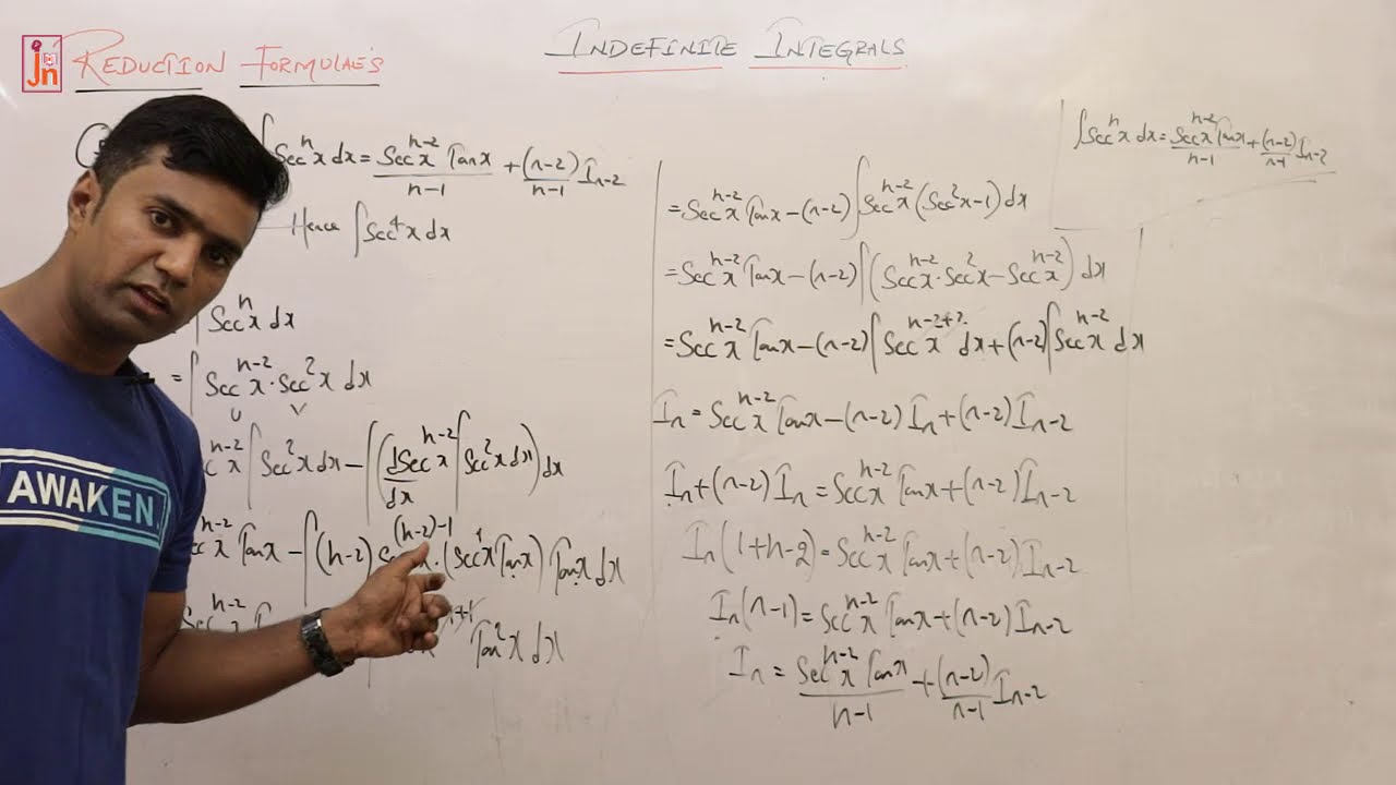 Reduction formula 3 ( integration) Maths - YouTube