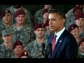 President Obama and the First Lady Speak to Troops at Fort Bragg