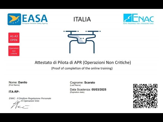 Ho fatto il PATENTINO DRONE ONLINE rispondendo a 40 domande. Costo 31€ -  YouTube