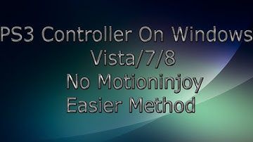 PS3 Controller Installation On Windows Vista/7/8 (NO MOTIONINJOY) Easier Method