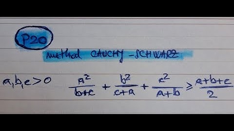 The CAUCHY-SCHWARZ trick in solving inequalities/ Do you know how to apply this famous inequality?