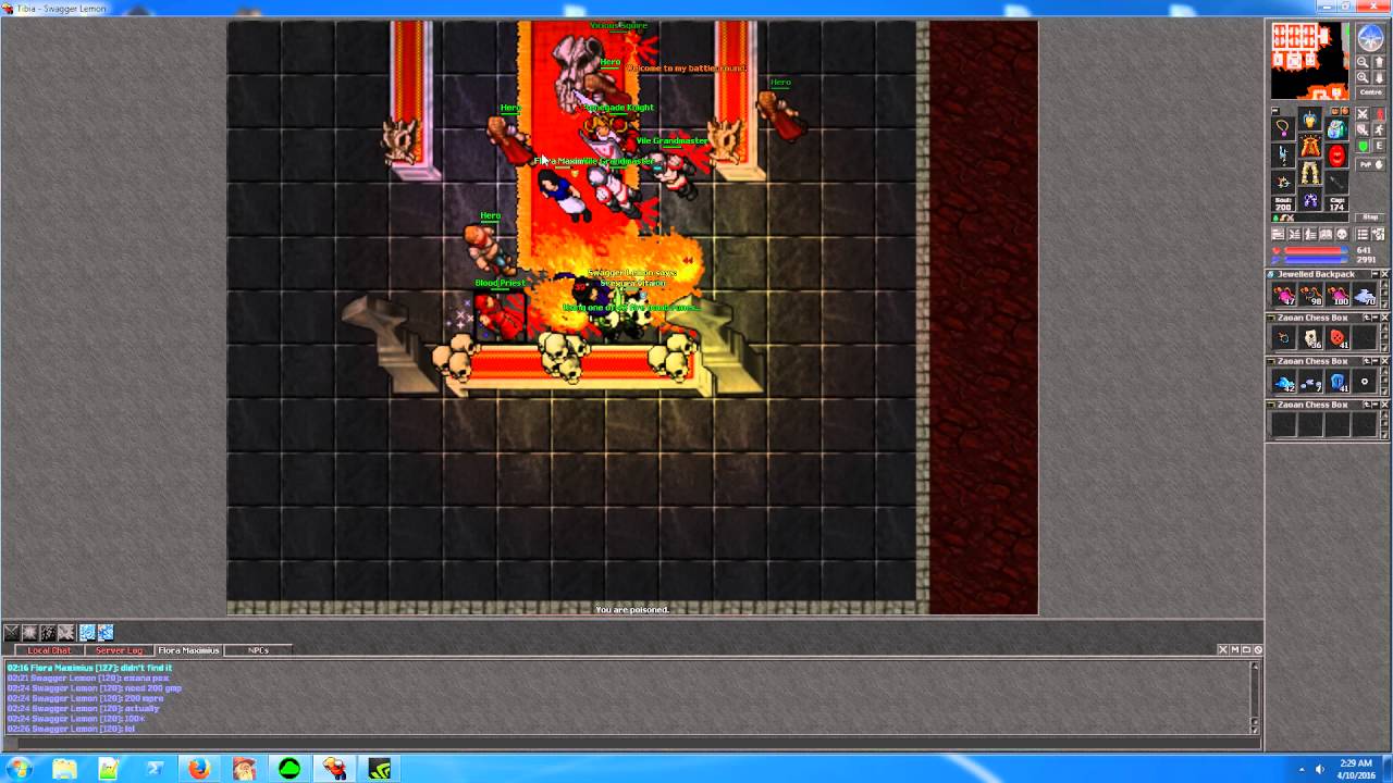 Tibia Hero Fortress (120 ED + 127 EK) - YouTube