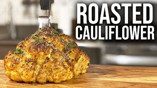 Whole Roasted Cauliflower / Super EASY Holiday Side Dish!