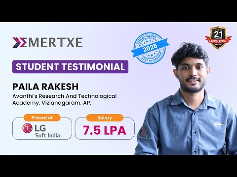Placed at LG Soft While in Final Year – Rakash’s Embedded Course with Job Journey - video from Emertxe