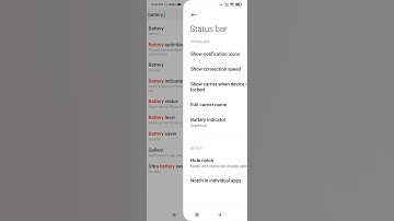 How to Enable Battery Indicator on Status Bar #shortvideo