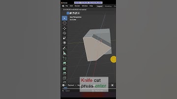 Learn blender /knife tool to cut new topology/20