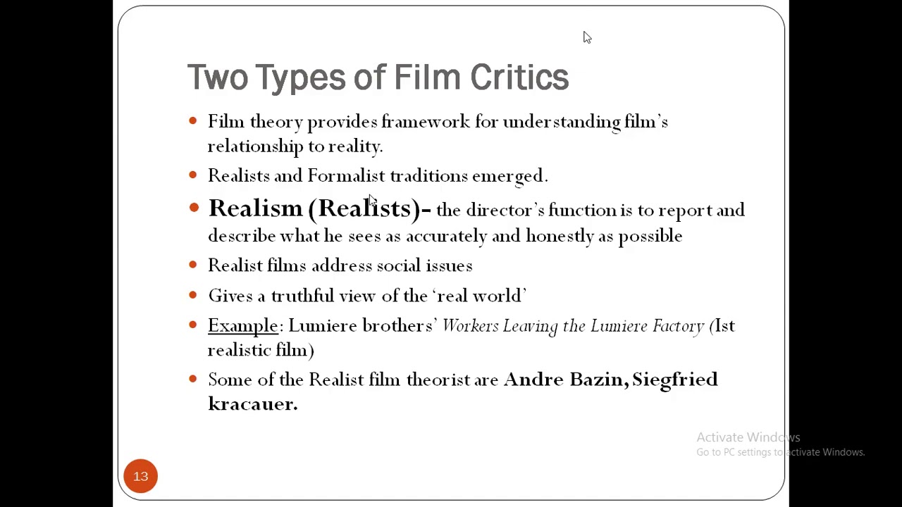 Film studies - Introduction