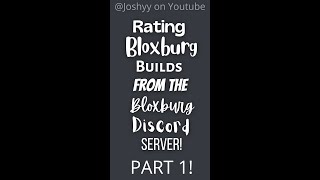 #1! Rating Bloxburg Builds from the Bloxburg Discord Server! #shorts