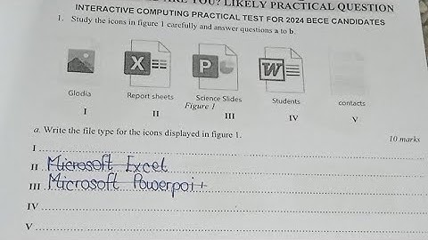 2025 BECE Computing Questions With Answers