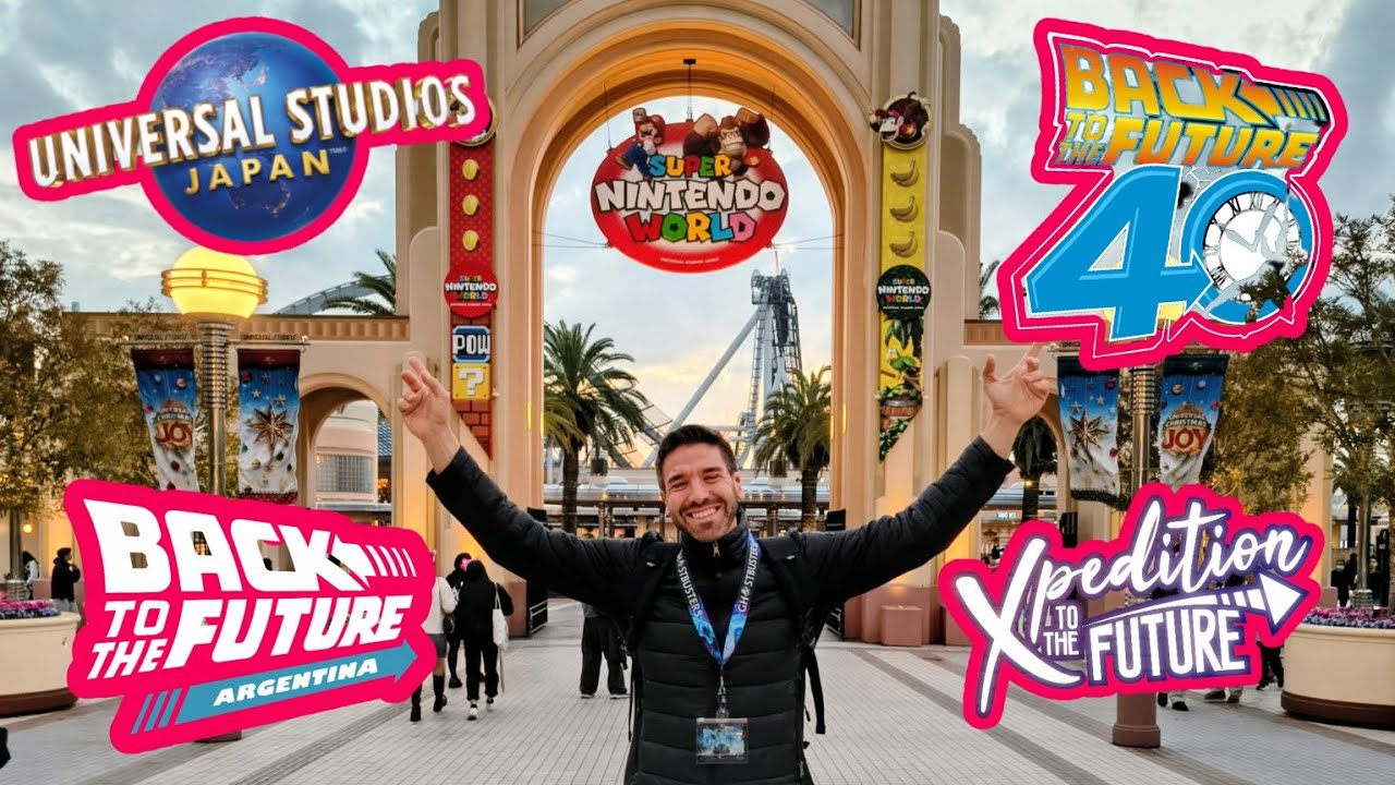 "UNIVERSAL STUDIOS OSAKA" BACK TO THE FUTURE "40TH ANNIVERSARY" NIKO AND... MERCHANDISE JAPAN🇯🇵😎🌍🕰️