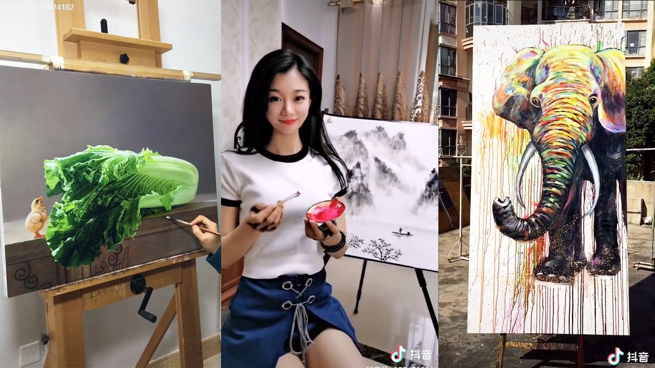 TikTok China Art Paint Compilation | Vertical Video