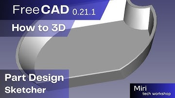 FreeCAD version 0 21 1 part #22 2024  How to 3D