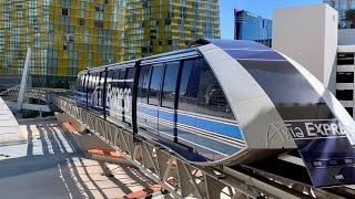 Aria Hotel & Casino Express Elevated Electric Tram Shuttle to Bellagio and Park MGM Las Vegas Nevada