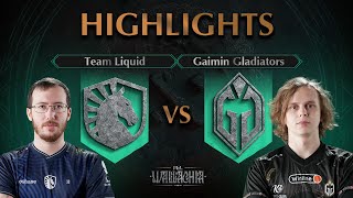 MATCH OF THE DAY! Gaimin Gladiators vs Team Liquid  HIGHLIGHTS  PGL Wallachia S1 l DOTA2