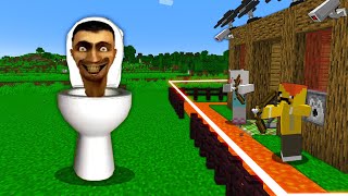 스키비디 토일렛 VS 최강보안 집 [몬스터막기] skibidi toilet VS Best Security House in Minecraft