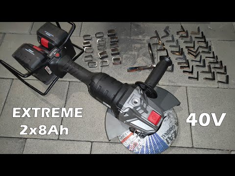Аккумуляторная угловая шлифмашина PARKSIDE PERFORMANCE PWSAP 40-Li A1 Болгарка для дома Техника для строительства, видео 1