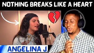 Angelina Jordan - Nothing Breaks Like a Heart - (Mark Ronson, Miley Cyrus)| REACTION