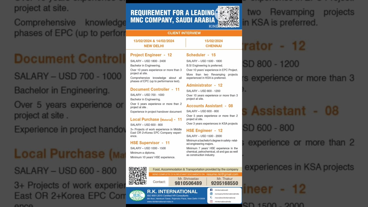 Latest Abroad & Gulf Jobs | High Salary Jobs | All India Vacancy for foreign | #shorts #overseas