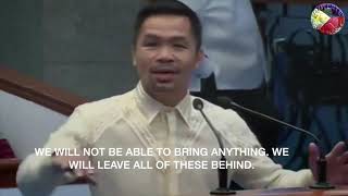 Senator Manny Pacquiao - Speaks for the Poor (Eng Sub)