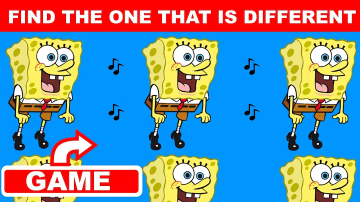 गेम - स्पंज - जो अलग है उसे खोजें