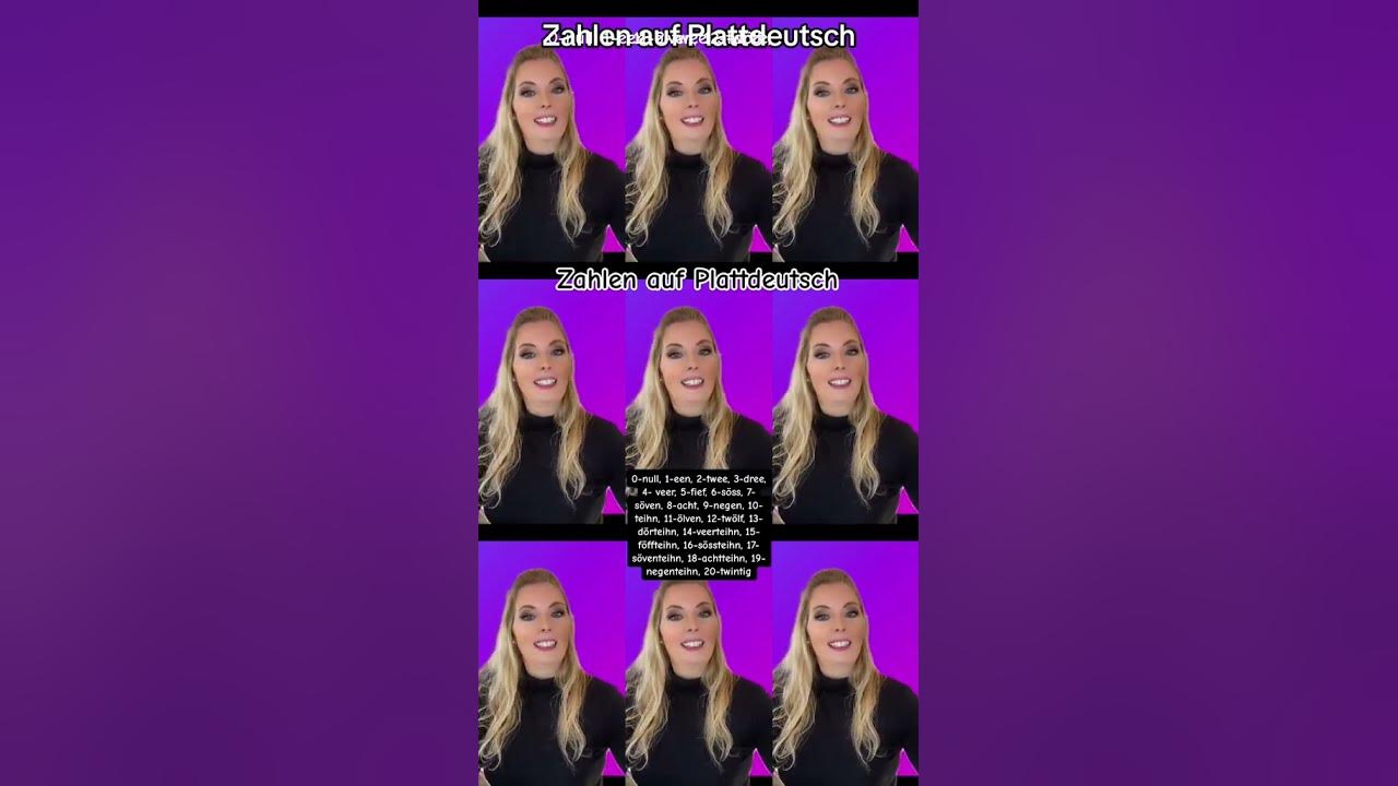 Zählen auf Plattdeutsch bis 20 YouTube