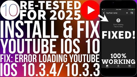 [NEW] Fix YouTube Error Loading Tap to Retry iPad4/iPhone5/5C | Fix YouTube iOS 10.3.4/10.3.3 | 2025
