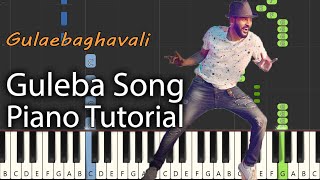 Guleba Song Piano Tutorial Notes & MIDI | Gulaebaghavali | Tamil Song