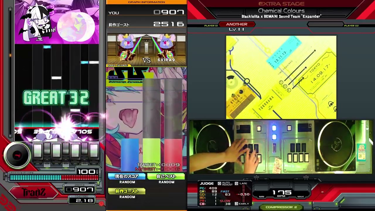 比較手首 IIDX】Chemical Colours / Blacklolita x BEMANI Sound Team