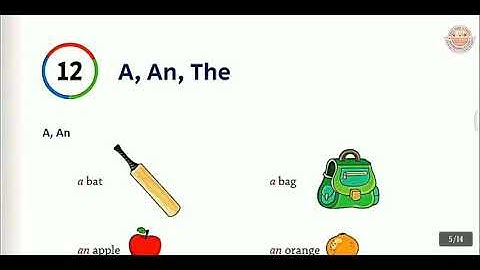 Class 1 || A, An, The || Chapter 12 || Everyday English Grammar